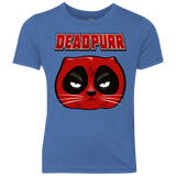 T-Shirts Vintage Royal / YXS Deadpurr2 Youth Triblend T-Shirt