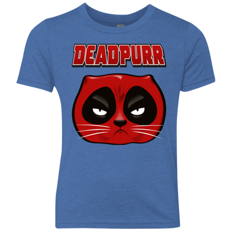 T-Shirts Vintage Royal / YXS Deadpurr2 Youth Triblend T-Shirt