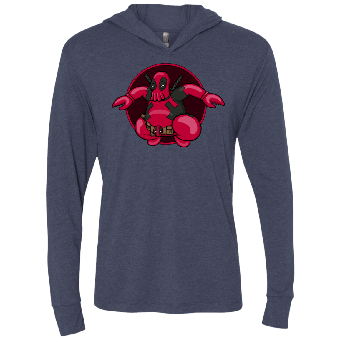 T-Shirts Vintage Navy / X-Small Deadwhoop Triblend Long Sleeve Hoodie Tee