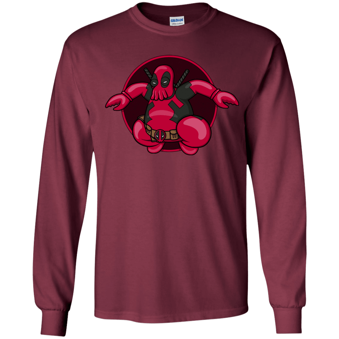 T-Shirts Maroon / YS Deadwhoop Youth Long Sleeve T-Shirt
