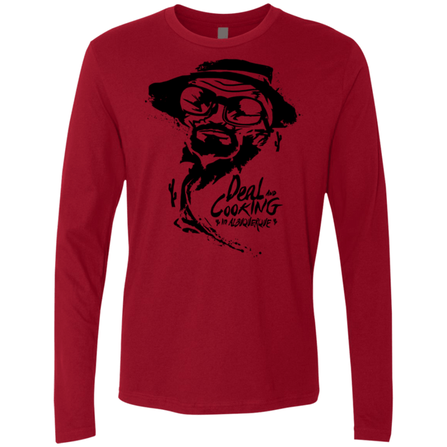 T-Shirts Cardinal / Small Deal Cooking Men's Premium Long Sleeve