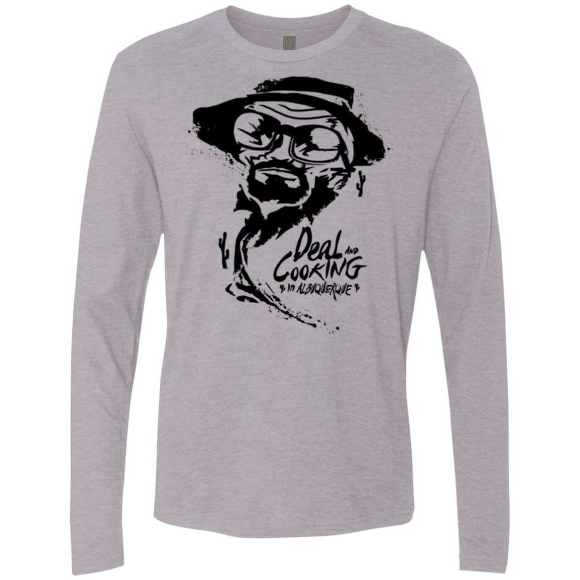 T-Shirts Heather Grey / Small Deal Cooking Men's Premium Long Sleeve