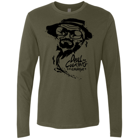 T-Shirts Military Green / Small Deal Cooking Men's Premium Long Sleeve