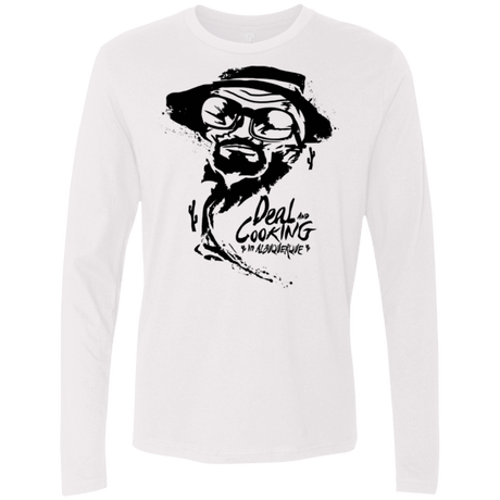 T-Shirts White / Small Deal Cooking Men's Premium Long Sleeve
