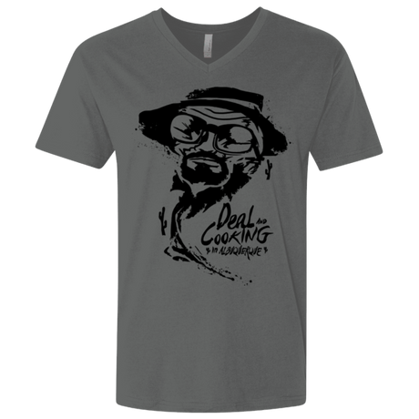 T-Shirts Heavy Metal / X-Small Deal Cooking Men's Premium V-Neck