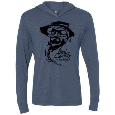 T-Shirts Indigo / X-Small Deal Cooking Triblend Long Sleeve Hoodie Tee