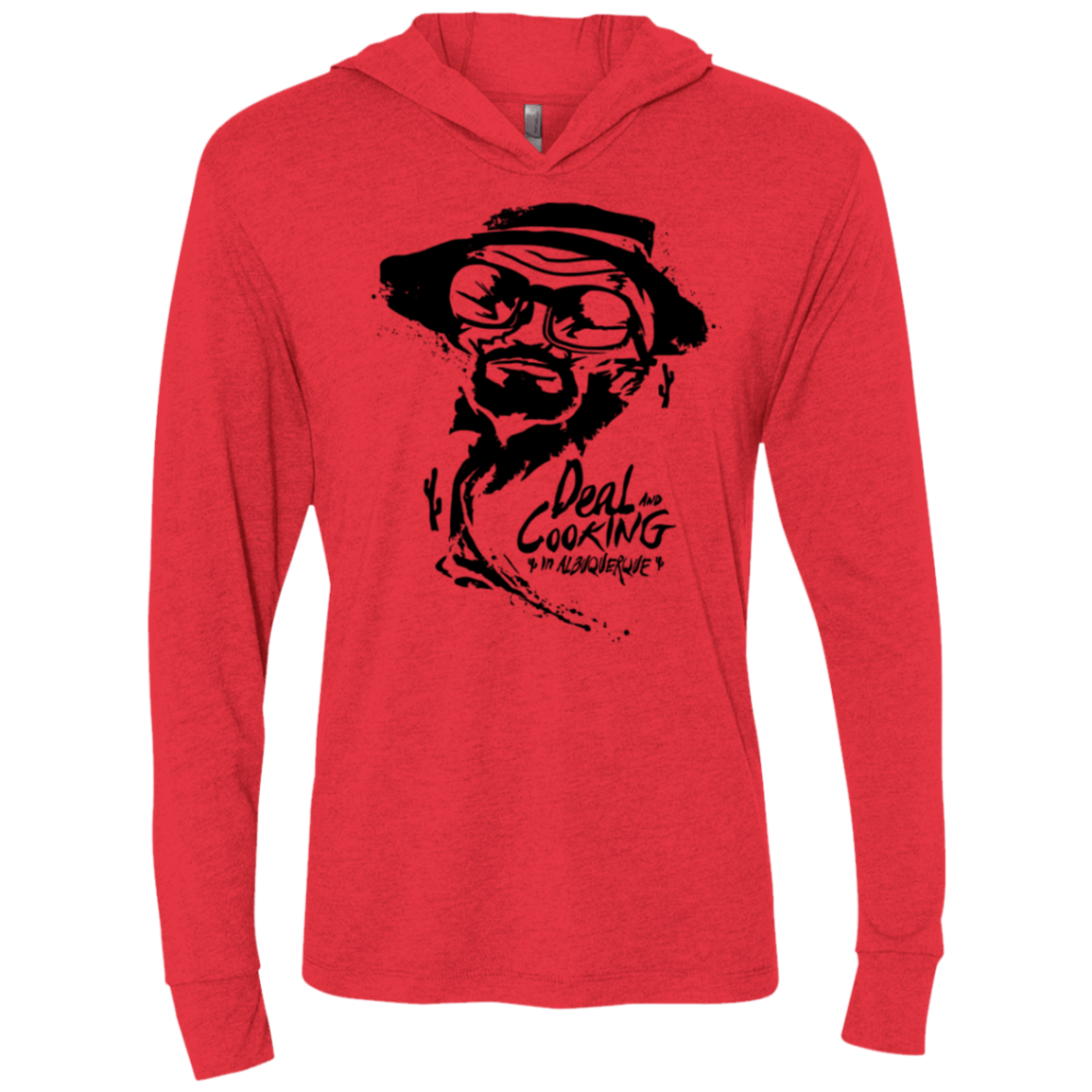 T-Shirts Vintage Red / X-Small Deal Cooking Triblend Long Sleeve Hoodie Tee