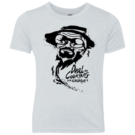 T-Shirts Heather White / YXS Deal Cooking Youth Triblend T-Shirt
