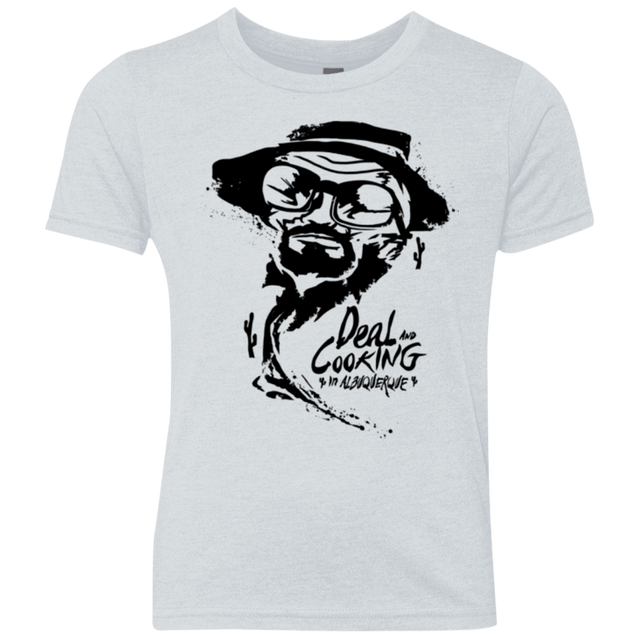 T-Shirts Heather White / YXS Deal Cooking Youth Triblend T-Shirt