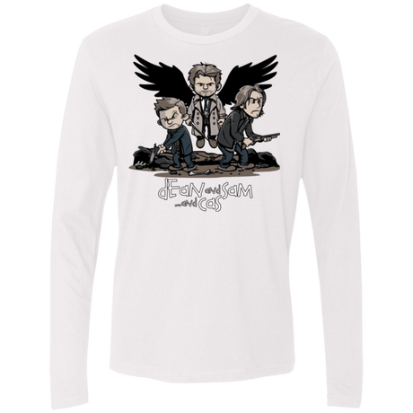 T-Shirts White / Small Dean Sam Cas Men's Premium Long Sleeve