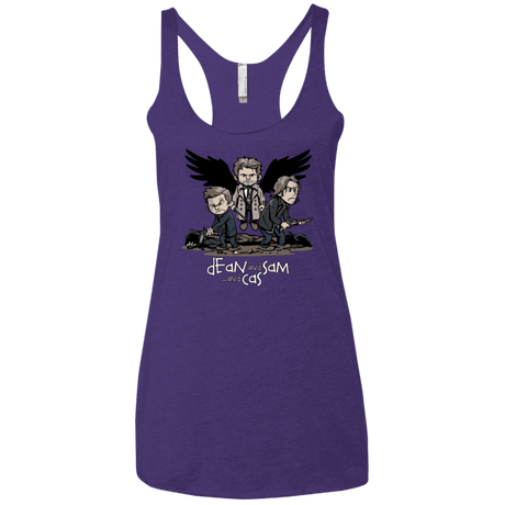 T-Shirts Purple / X-Small Dean Sam Cas Women's Triblend Racerback Tank