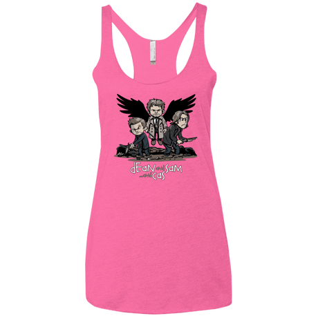 T-Shirts Vintage Pink / X-Small Dean Sam Cas Women's Triblend Racerback Tank