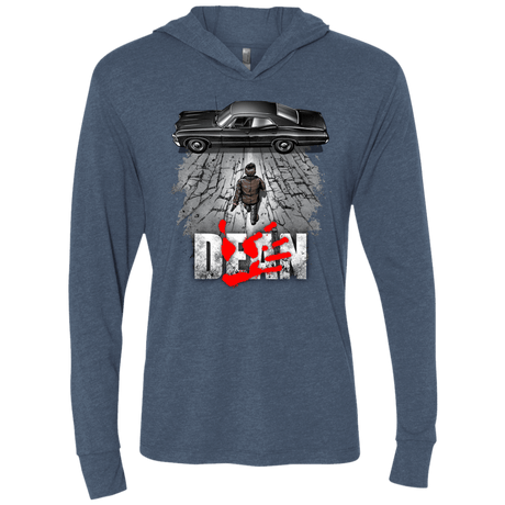 T-Shirts Indigo / X-Small Dean Triblend Long Sleeve Hoodie Tee