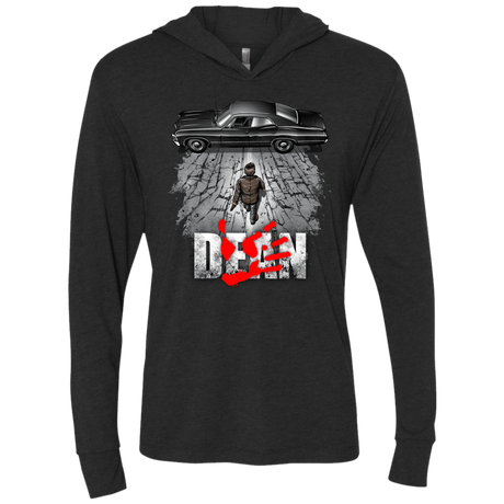 T-Shirts Vintage Black / X-Small Dean Triblend Long Sleeve Hoodie Tee