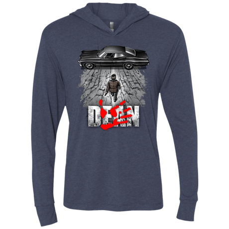 T-Shirts Vintage Navy / X-Small Dean Triblend Long Sleeve Hoodie Tee