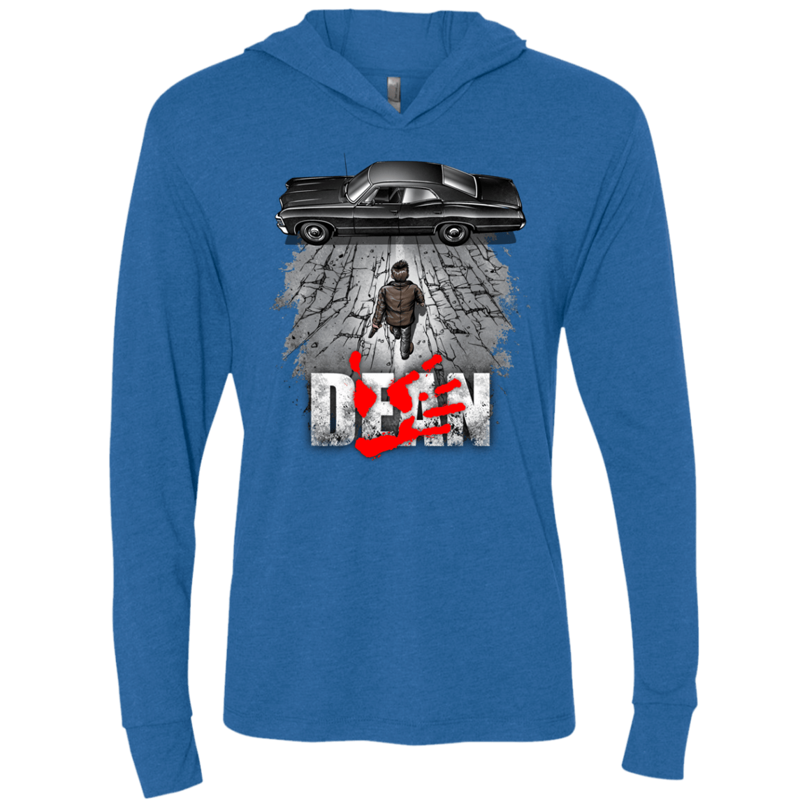 T-Shirts Vintage Royal / X-Small Dean Triblend Long Sleeve Hoodie Tee