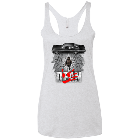 T-Shirts Heather White / X-Small Dean Women's Triblend Racerback Tank