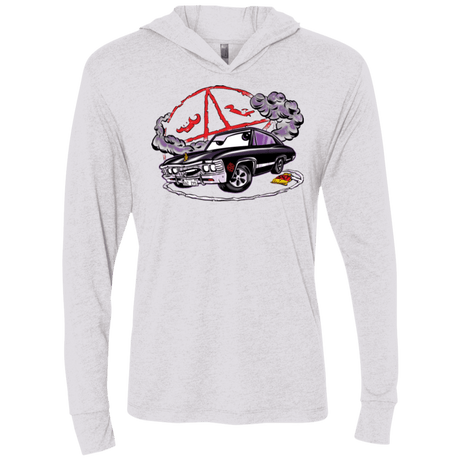 T-Shirts Heather White / X-Small Deans Baby Triblend Long Sleeve Hoodie Tee
