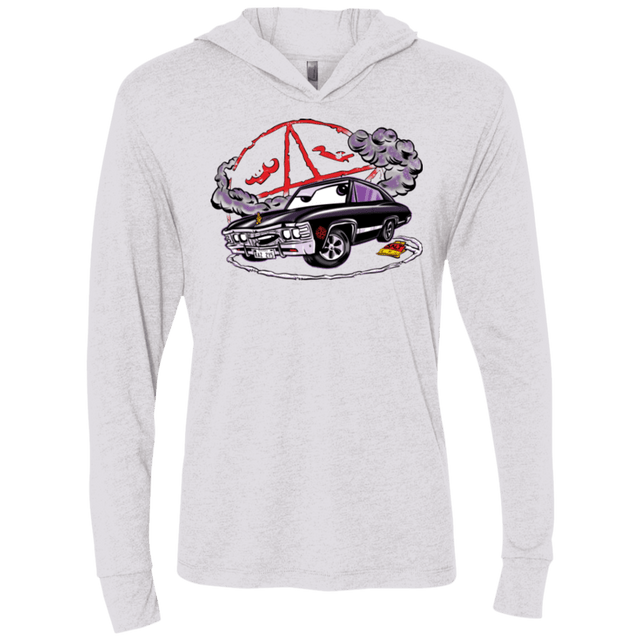 T-Shirts Heather White / X-Small Deans Baby Triblend Long Sleeve Hoodie Tee
