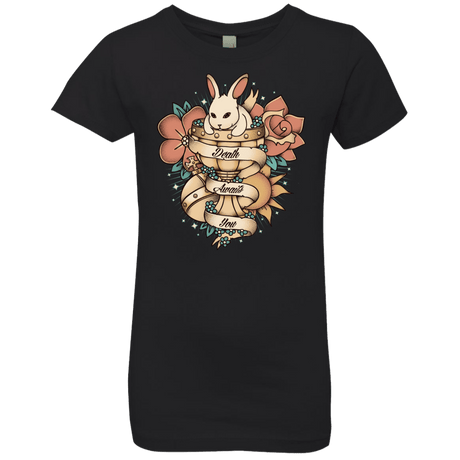 T-Shirts Black / YXS Death Awaits You Girls Premium T-Shirt