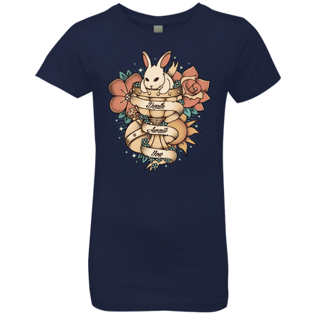 T-Shirts Midnight Navy / YXS Death Awaits You Girls Premium T-Shirt
