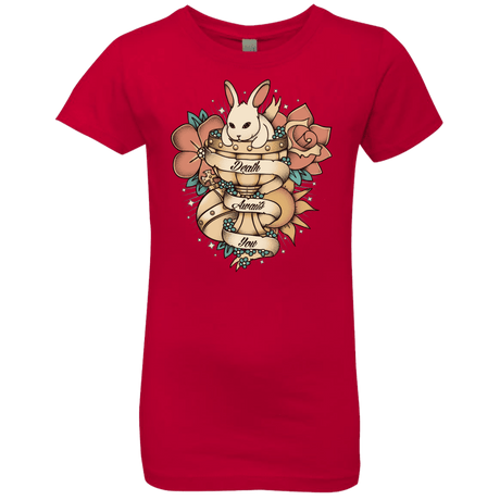 T-Shirts Red / YXS Death Awaits You Girls Premium T-Shirt
