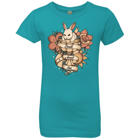 T-Shirts Tahiti Blue / YXS Death Awaits You Girls Premium T-Shirt