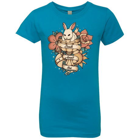 T-Shirts Turquoise / YXS Death Awaits You Girls Premium T-Shirt