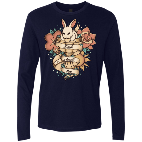 T-Shirts Midnight Navy / Small Death Awaits You Men's Premium Long Sleeve