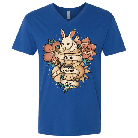 T-Shirts Royal / X-Small Death Awaits You Men's Premium V-Neck