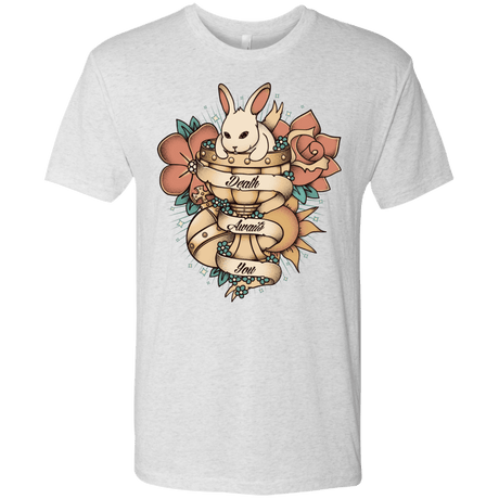 T-Shirts Heather White / Small Death Awaits You Men's Triblend T-Shirt