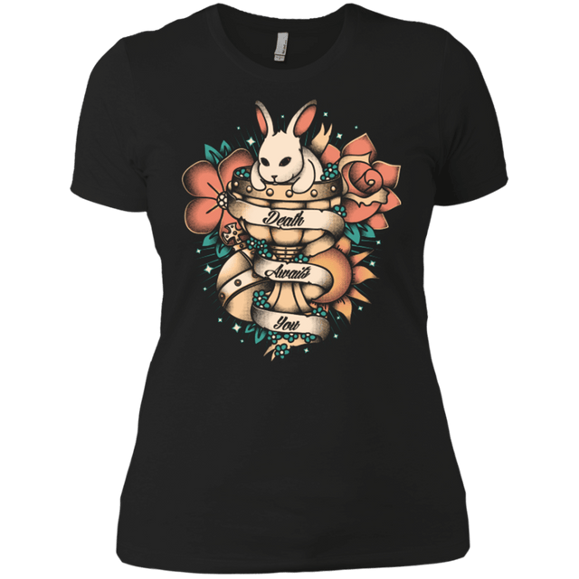 T-Shirts Black / X-Small Death awaits you Women's Premium T-Shirt