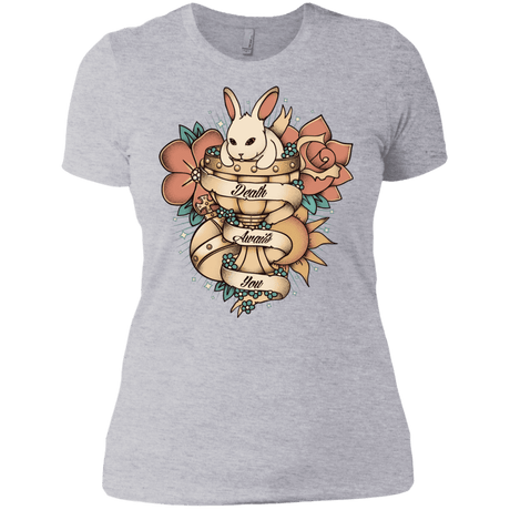 T-Shirts Heather Grey / X-Small Death Awaits You Women's Premium T-Shirt