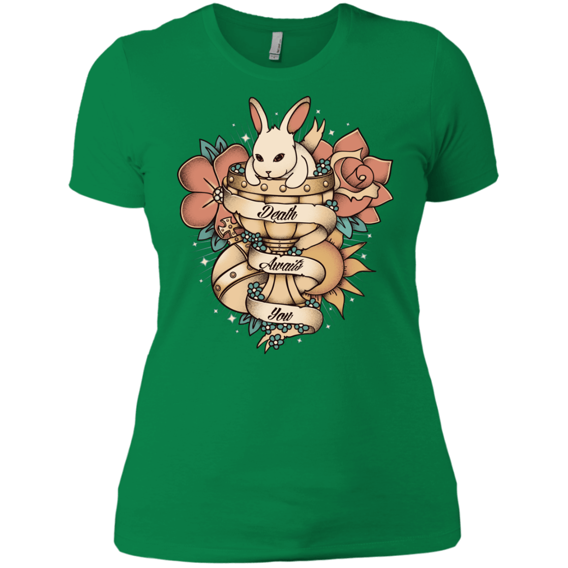 T-Shirts Kelly Green / X-Small Death Awaits You Women's Premium T-Shirt