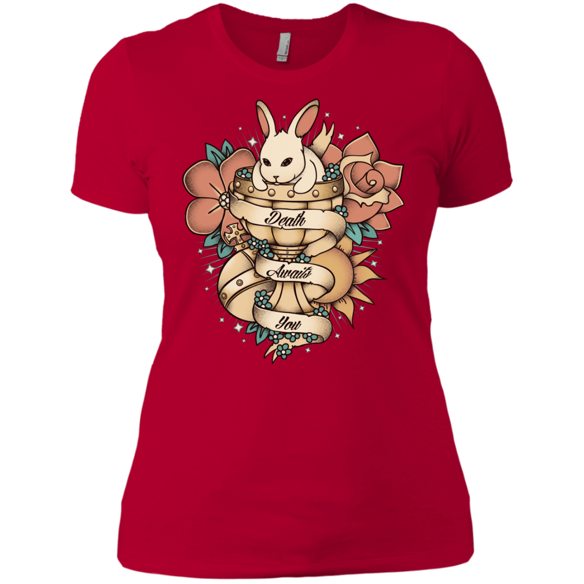 T-Shirts Red / X-Small Death Awaits You Women's Premium T-Shirt