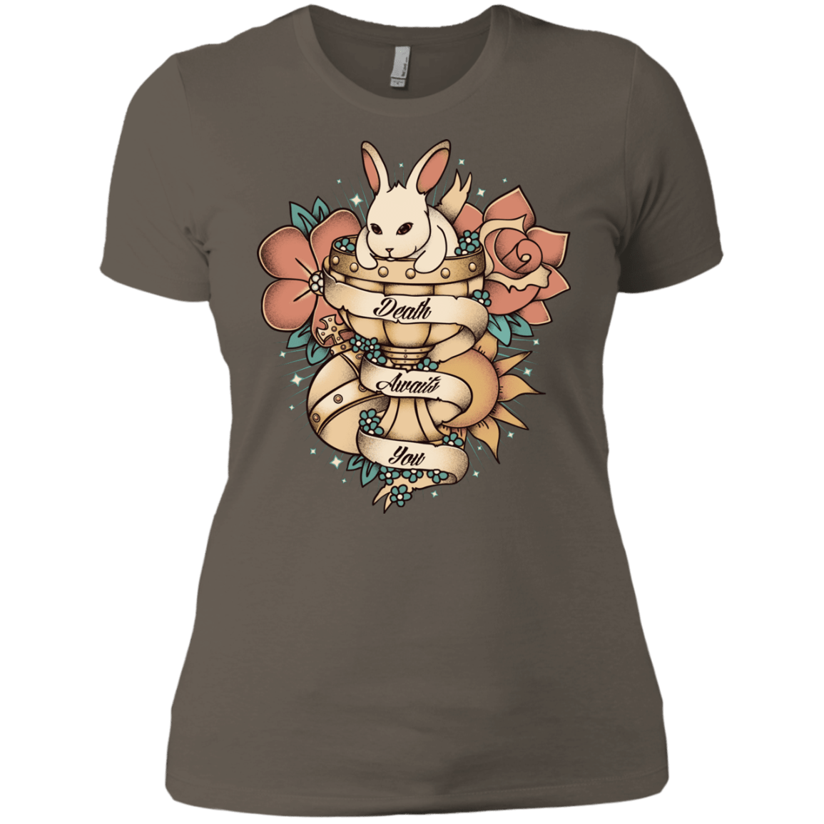 T-Shirts Warm Grey / X-Small Death Awaits You Women's Premium T-Shirt