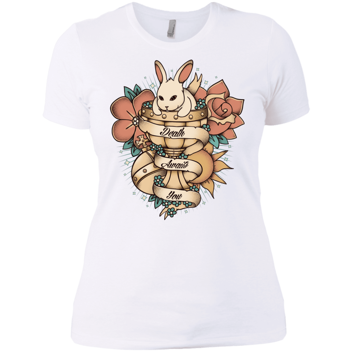 T-Shirts White / X-Small Death Awaits You Women's Premium T-Shirt