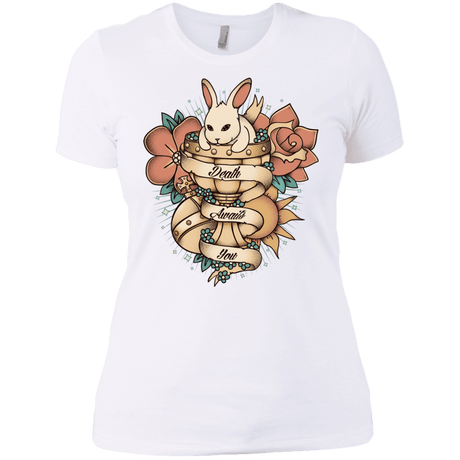 T-Shirts White / X-Small Death Awaits You Women's Premium T-Shirt