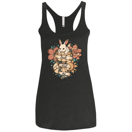 T-Shirts Vintage Black / X-Small Death Awaits You Women's Triblend Racerback Tank
