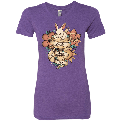 T-Shirts Purple Rush / Small Death Awaits You Women's Triblend T-Shirt