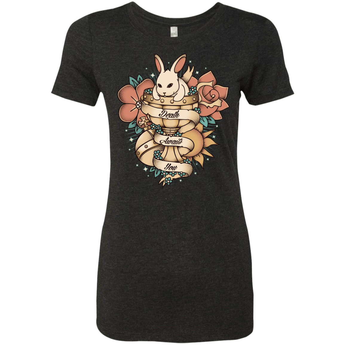 T-Shirts Vintage Black / Small Death Awaits You Women's Triblend T-Shirt