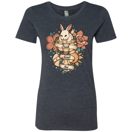 T-Shirts Vintage Navy / Small Death Awaits You Women's Triblend T-Shirt