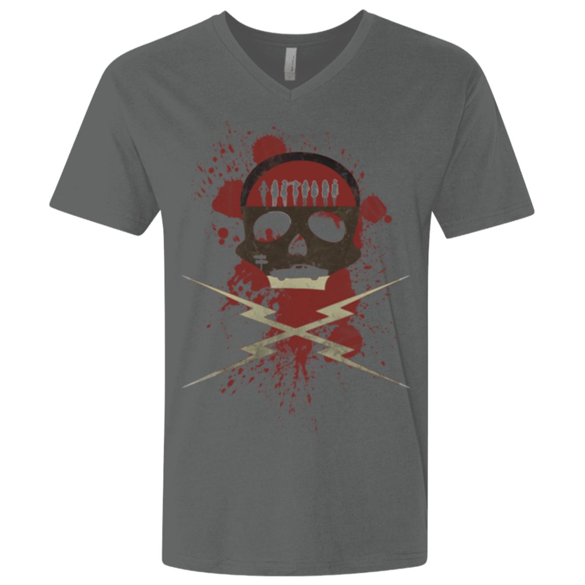 T-Shirts Heavy Metal / X-Small Death Car Men's Premium V-Neck