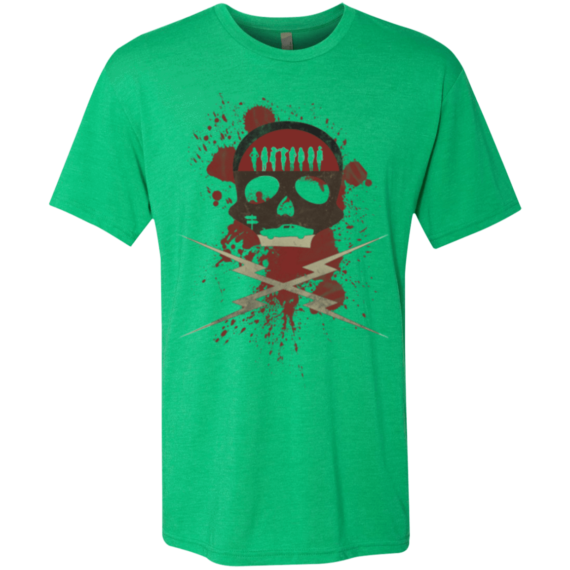 T-Shirts Envy / Small Death Car Men's Triblend T-Shirt