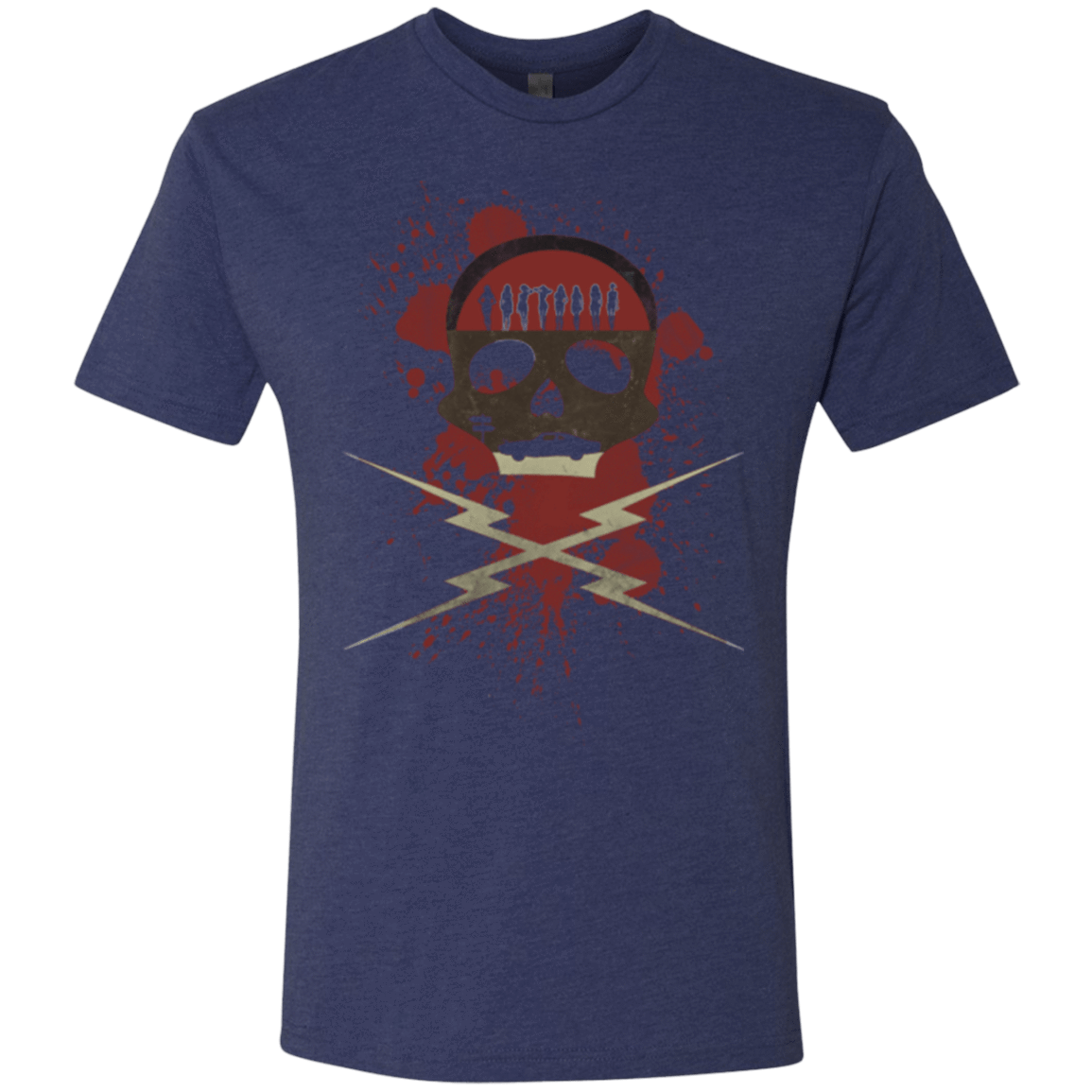 T-Shirts Vintage Navy / Small Death Car Men's Triblend T-Shirt