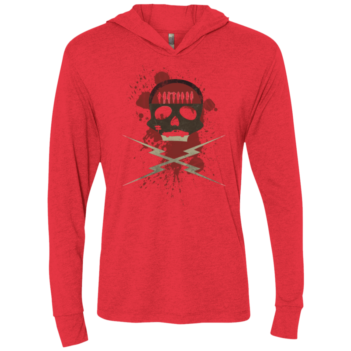 T-Shirts Vintage Red / X-Small Death Car Triblend Long Sleeve Hoodie Tee