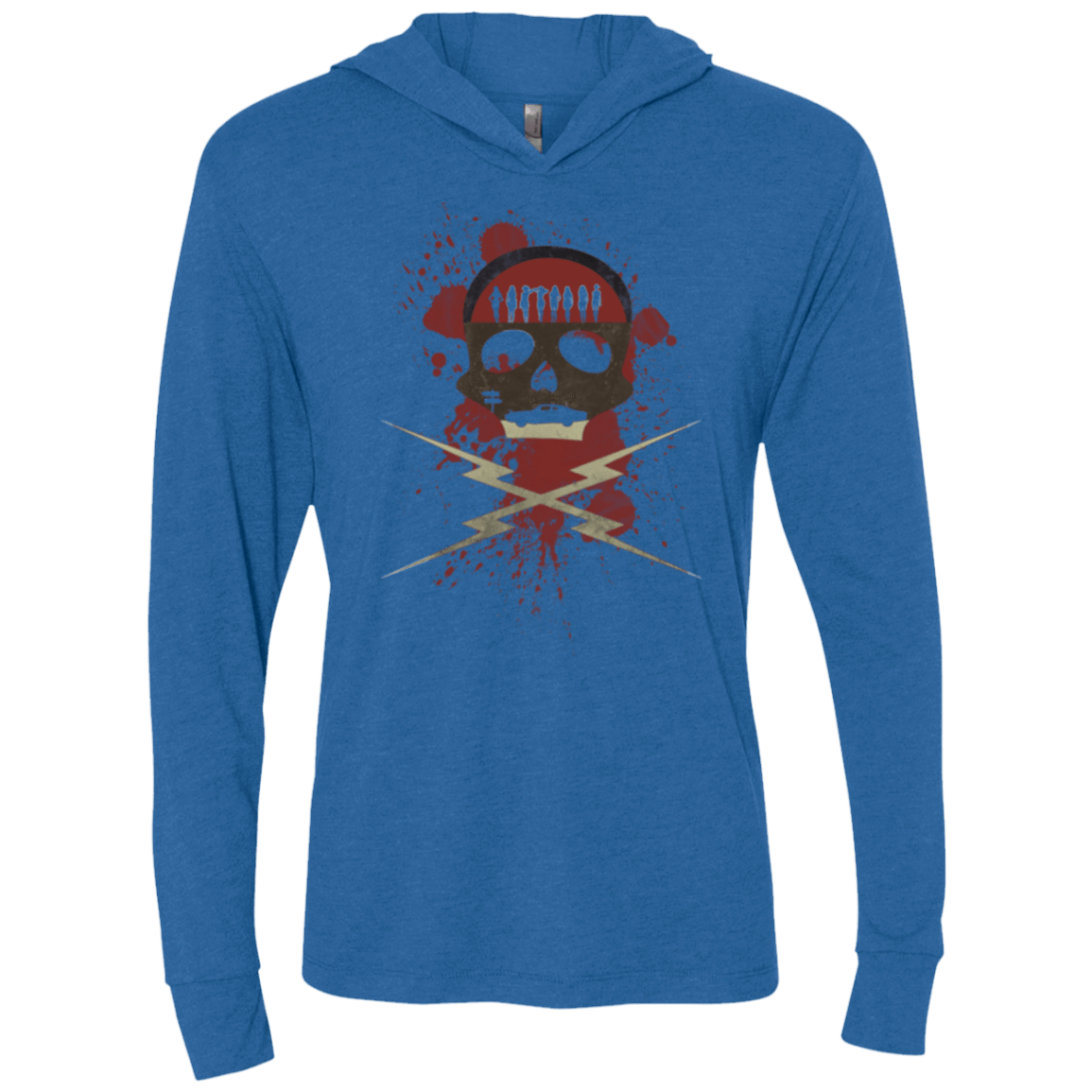 T-Shirts Vintage Royal / X-Small Death Car Triblend Long Sleeve Hoodie Tee