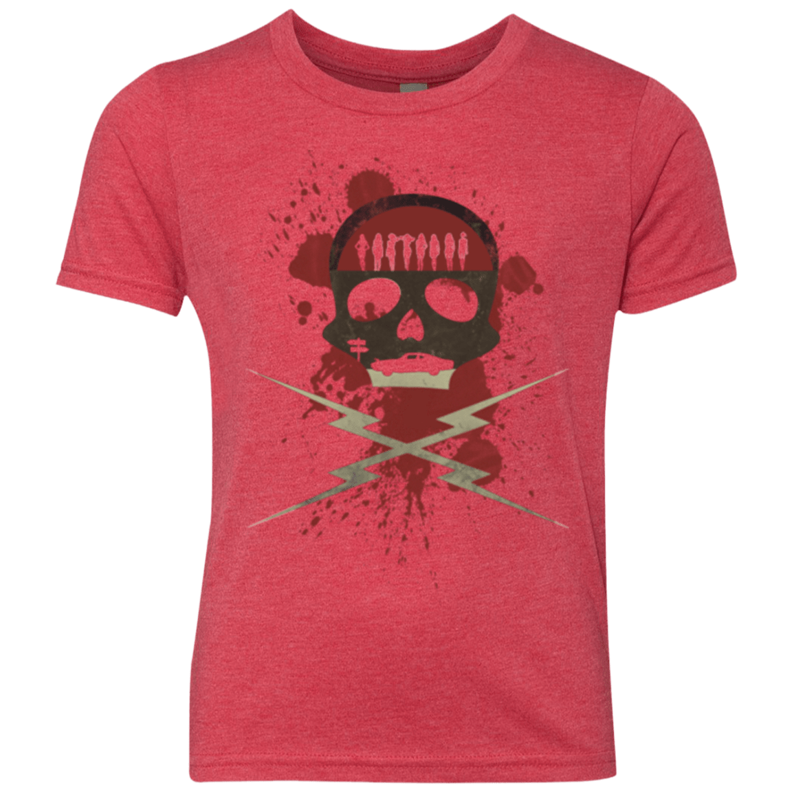 T-Shirts Vintage Red / YXS Death Car Youth Triblend T-Shirt