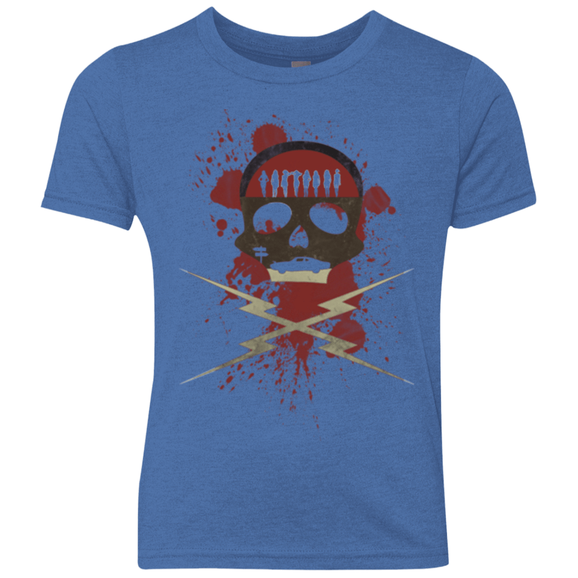 T-Shirts Vintage Royal / YXS Death Car Youth Triblend T-Shirt