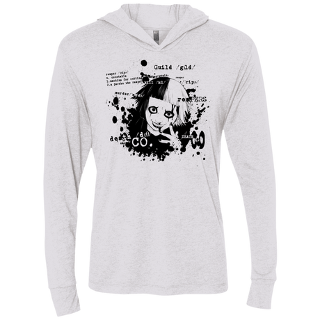 T-Shirts Heather White / X-Small Death Co Triblend Long Sleeve Hoodie Tee